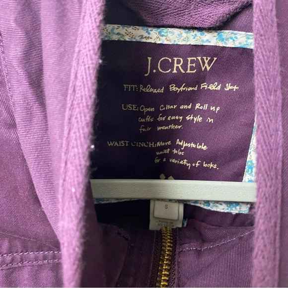 J‎ Crew Field Utility Jacket Purple Size Small - Picture 5 of 7